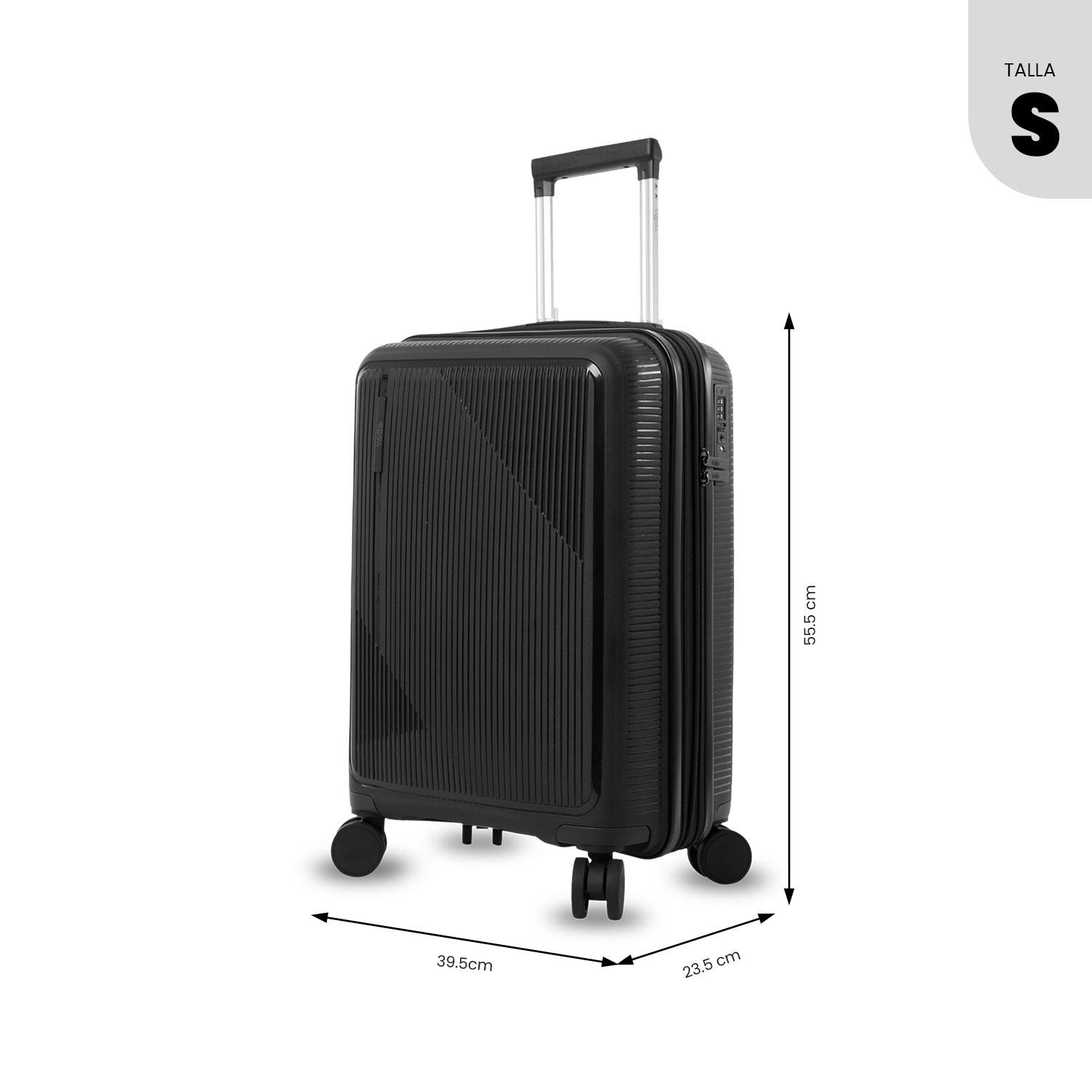 Totto Maleta de cabina Drifter S2 Negro/Black Polipropileno 35.5 x 47 x 21.5 cm 3/5