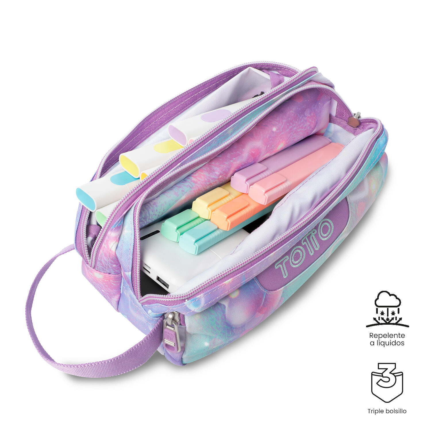 Totto Estuche escolar Agapec Korina Poliéster 23 x 11.5 x 10.5 cm 3/4