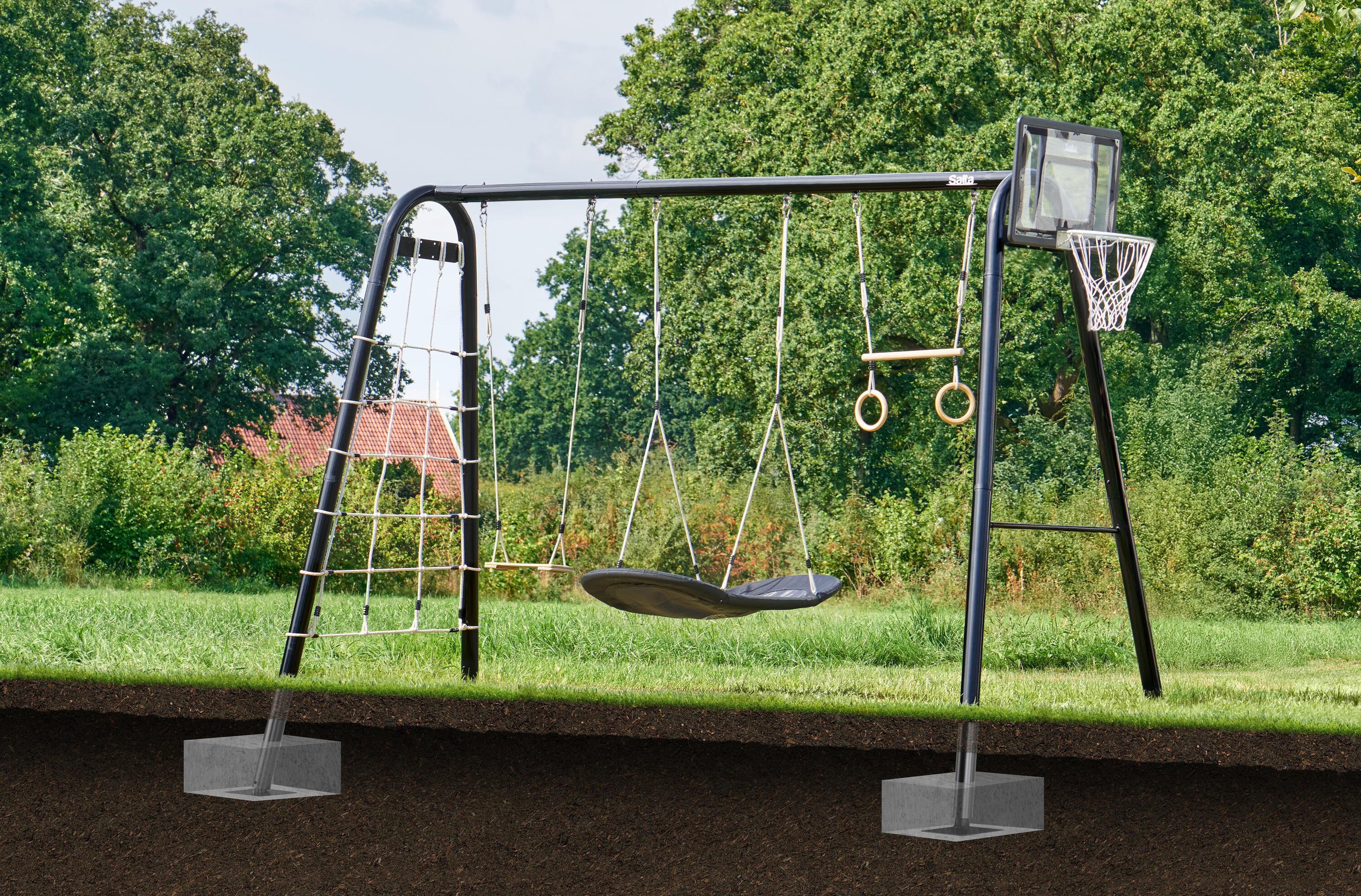 Schommel XL + Set 3 - Zwart 6/7