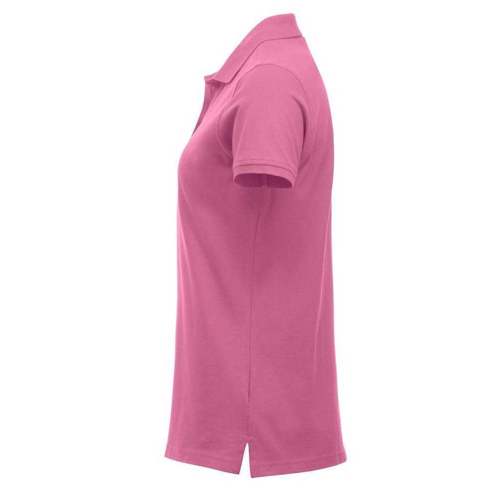 "Marion" Poloshirt für Damen Leuchtend Rosa 3/4