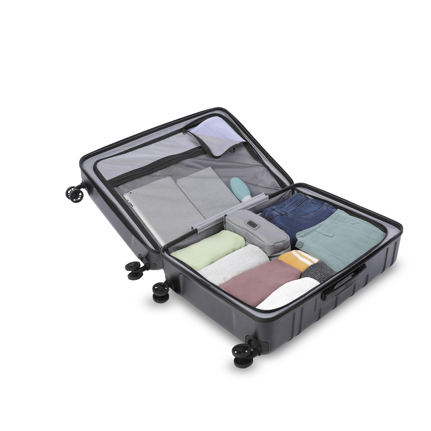 Totto Maleta mediana Gravity Negro/Black Policarbonato 43 x 60 x 27 cm 4/5