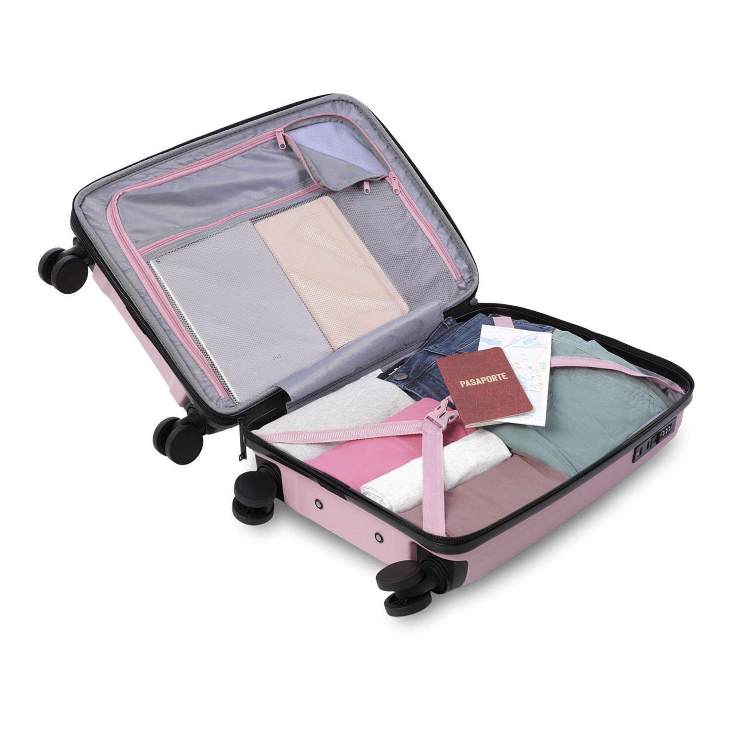 Totto Maleta de cabina Trulli S2 Zephyr/Negro Polipropileno 35.5 x 47 x 21.5 cm 4/5