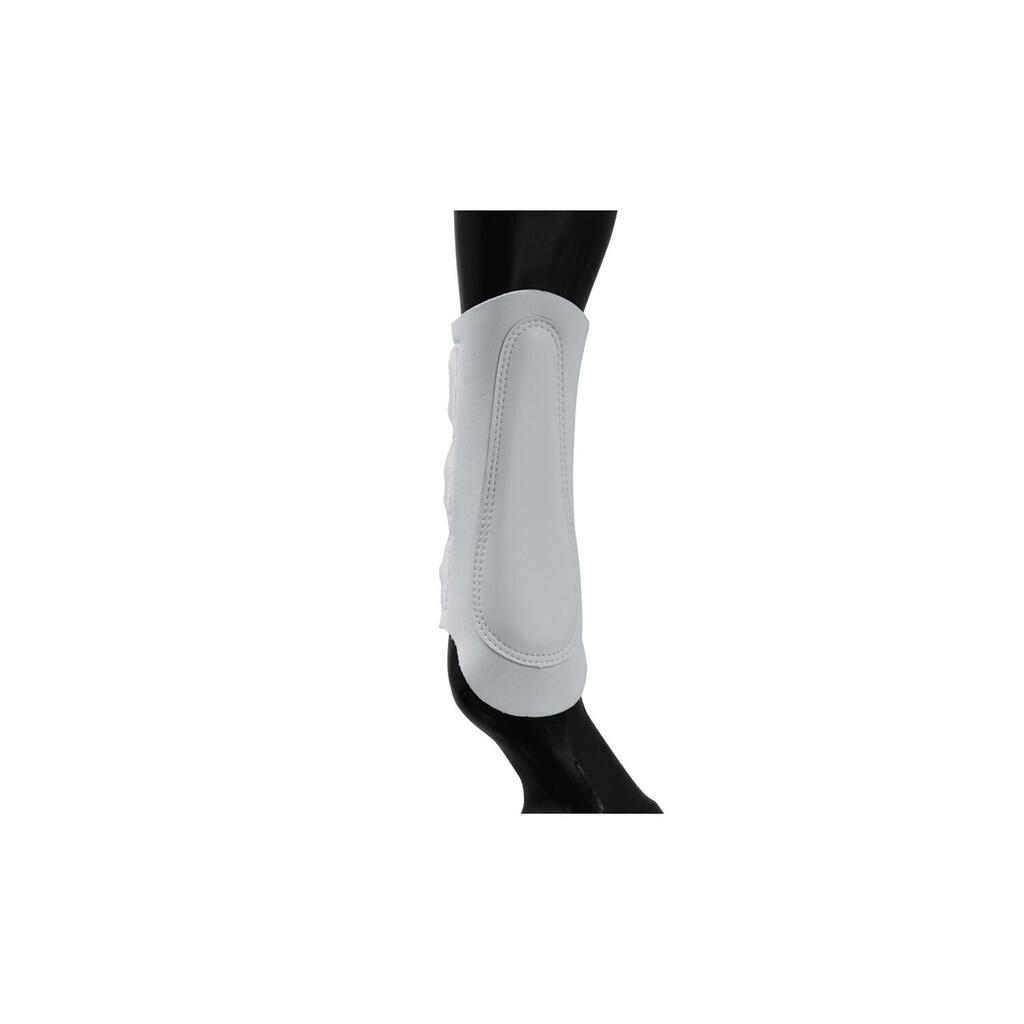 Neoprene gaiters with leather reinforcement lamicell