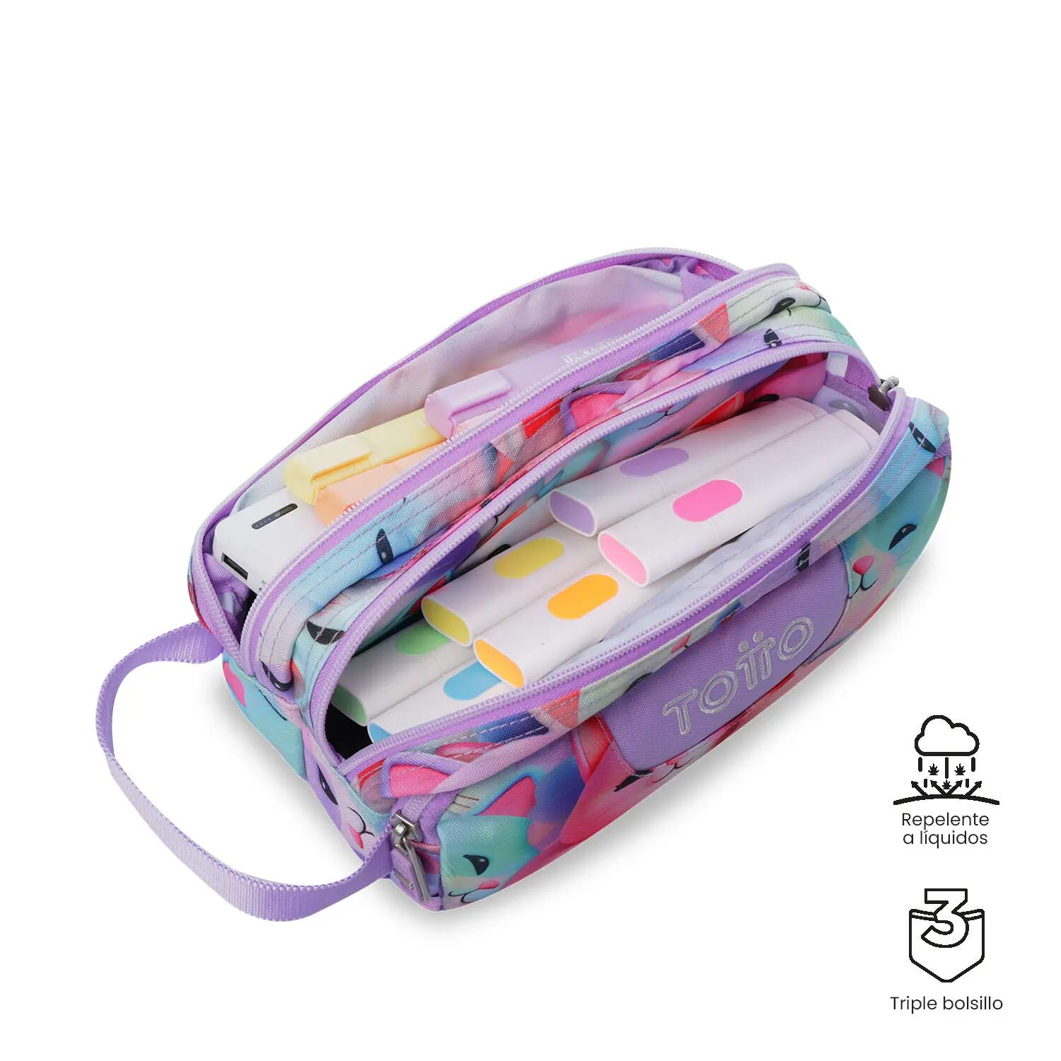 Totto Estuche escolar Agapec Mewsy 3D Poliéster 23 x 11.5 x 10.5 cm 3/4