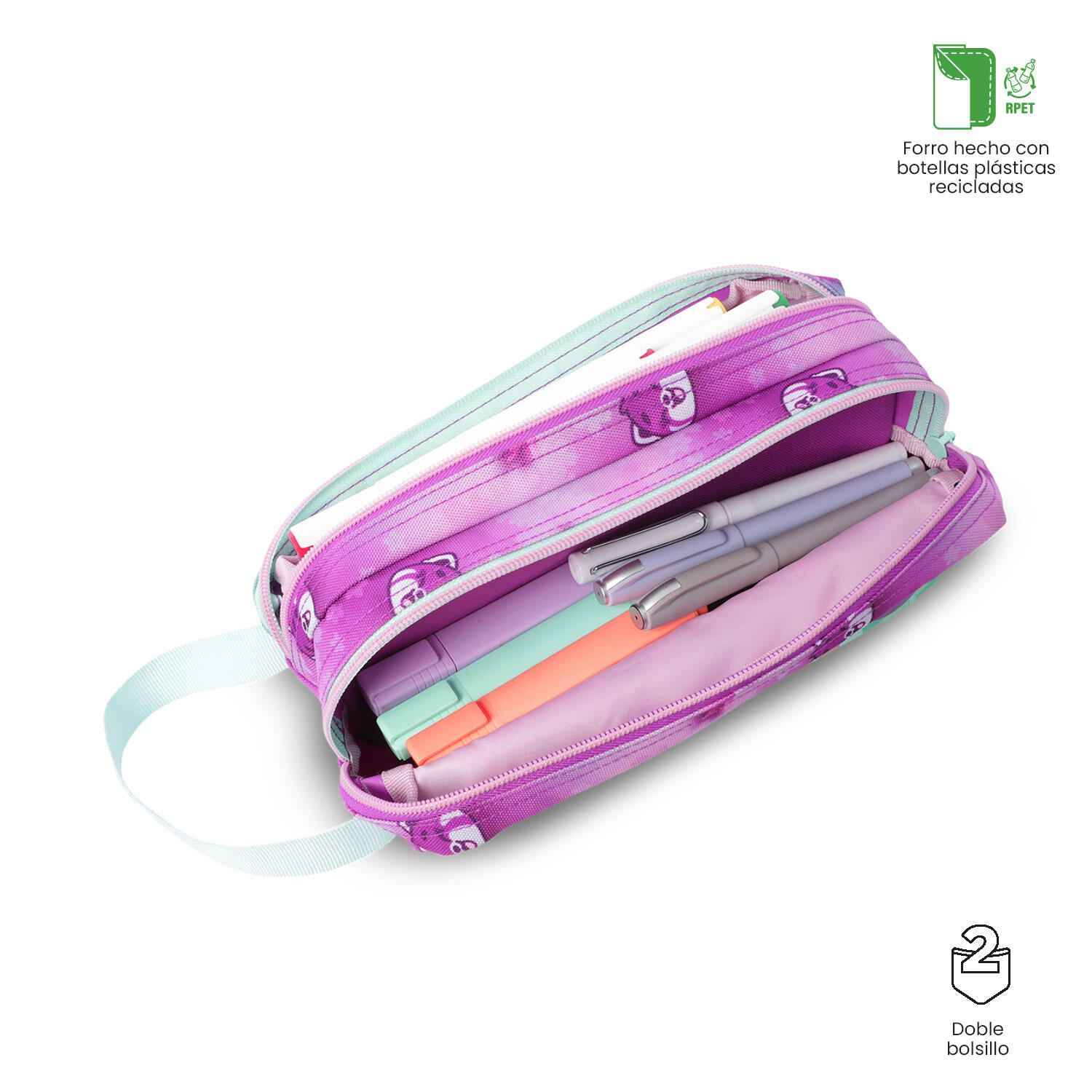 Totto Estuche infantil Bambu Bambu Poliéster 23 x 12 x 9 cm 3/4