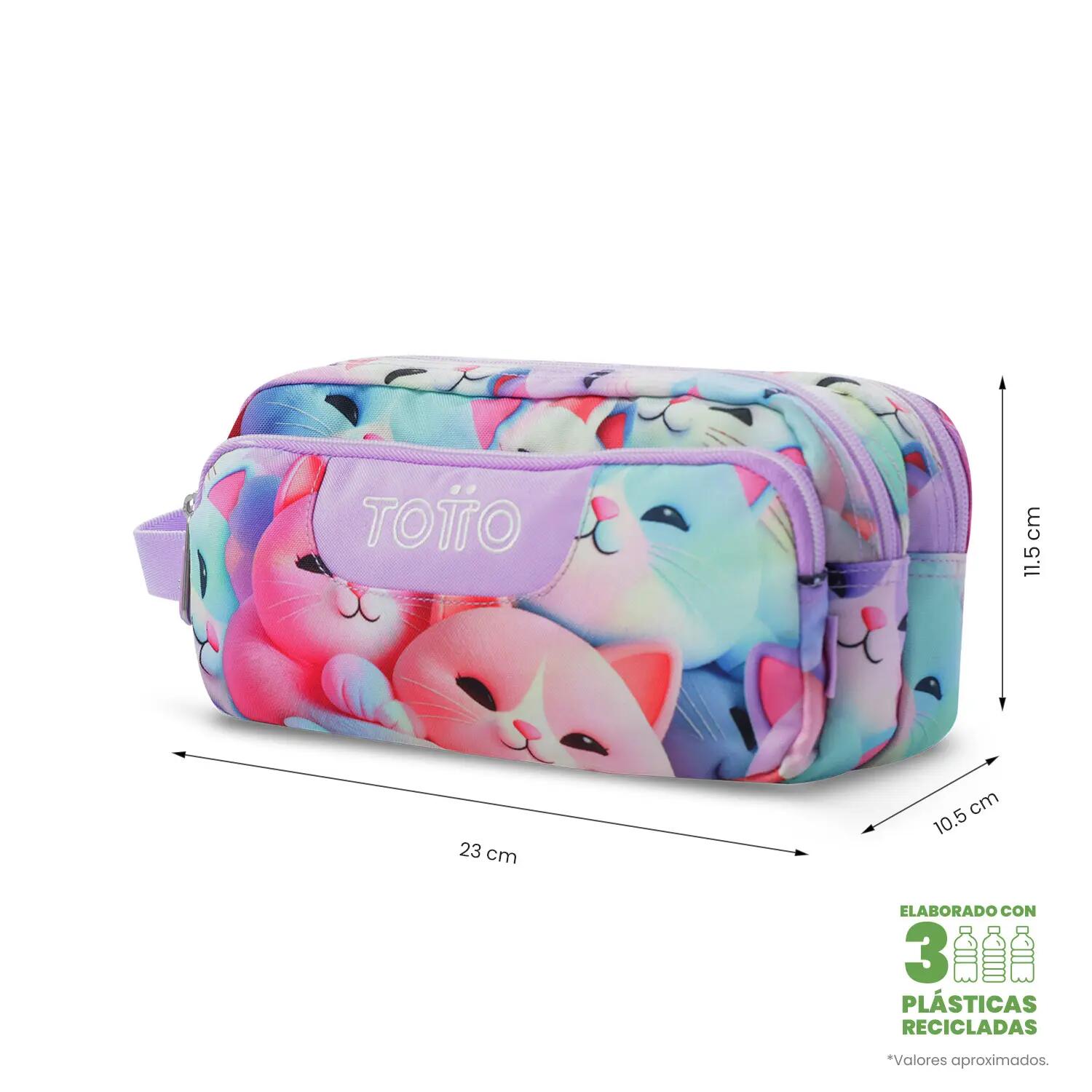 Totto Estuche escolar Agapec Mewsy 3D Poliéster 23 x 11.5 x 10.5 cm 2/4