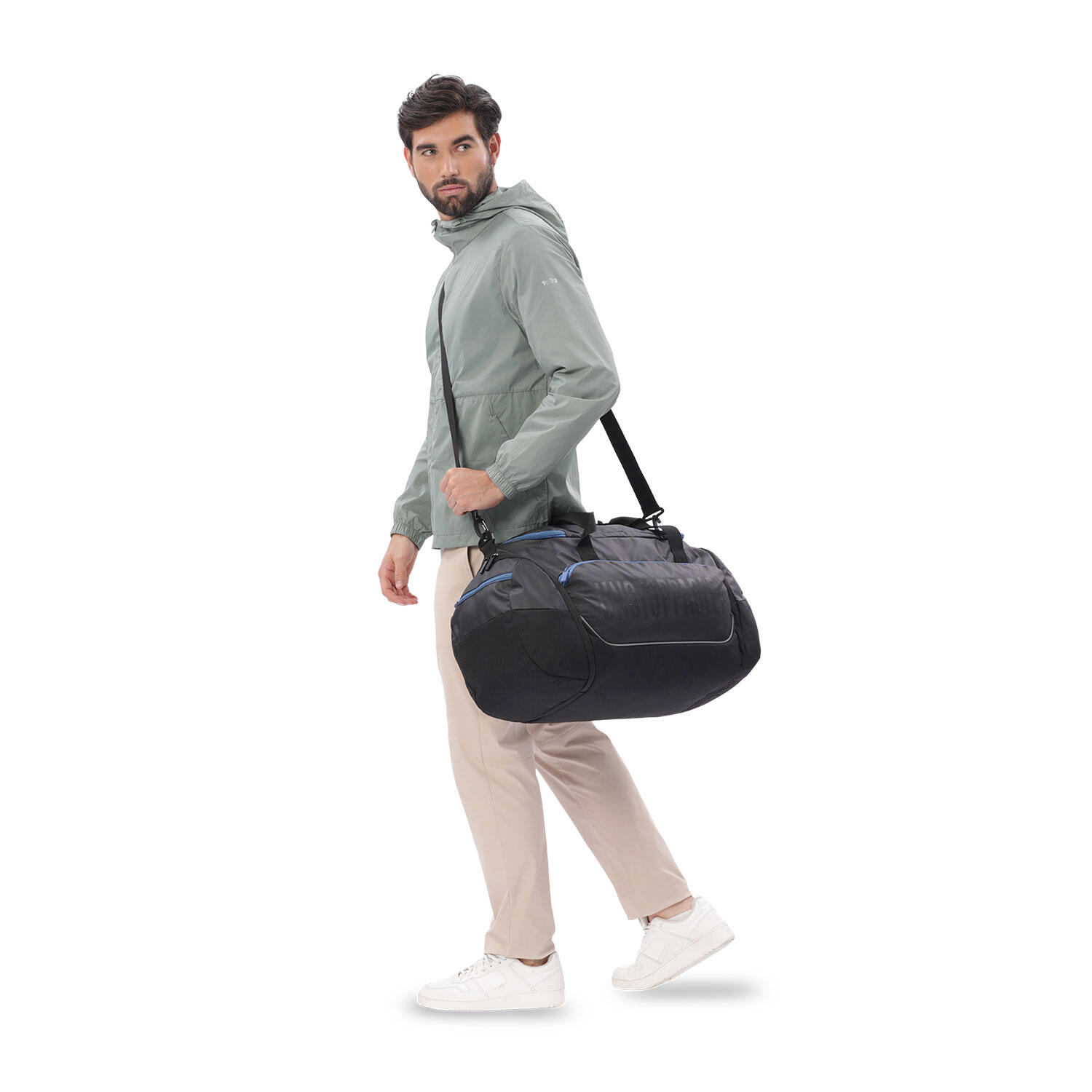 Totto Bolsa deporte Gotcha 2.0 Negro/Blue Horizon Poliéster 37.5 x 28 x 28 cm 5/5