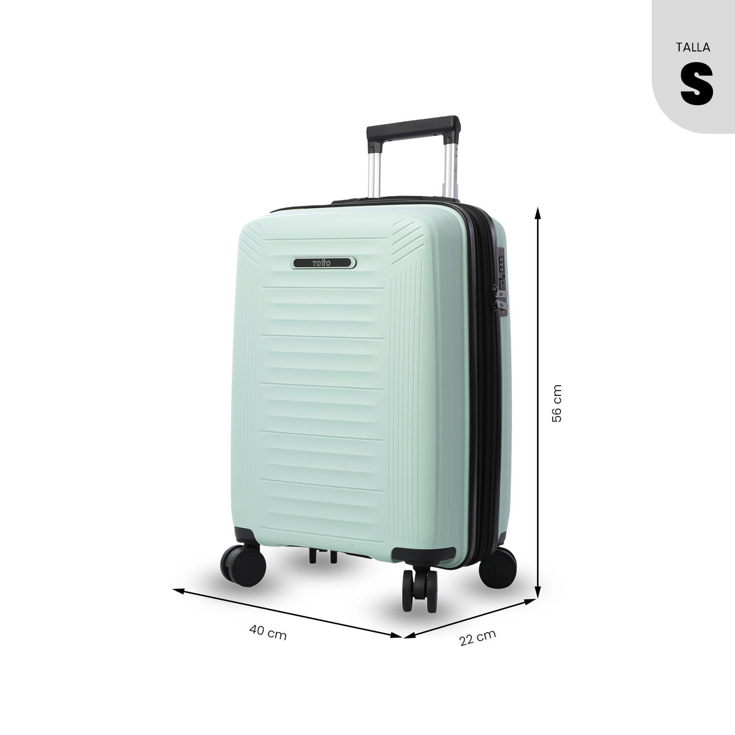 Totto Maleta de cabina Trulli S2 Jet Set Polipropileno 35.5 x 47 x 21.5 cm 3/5
