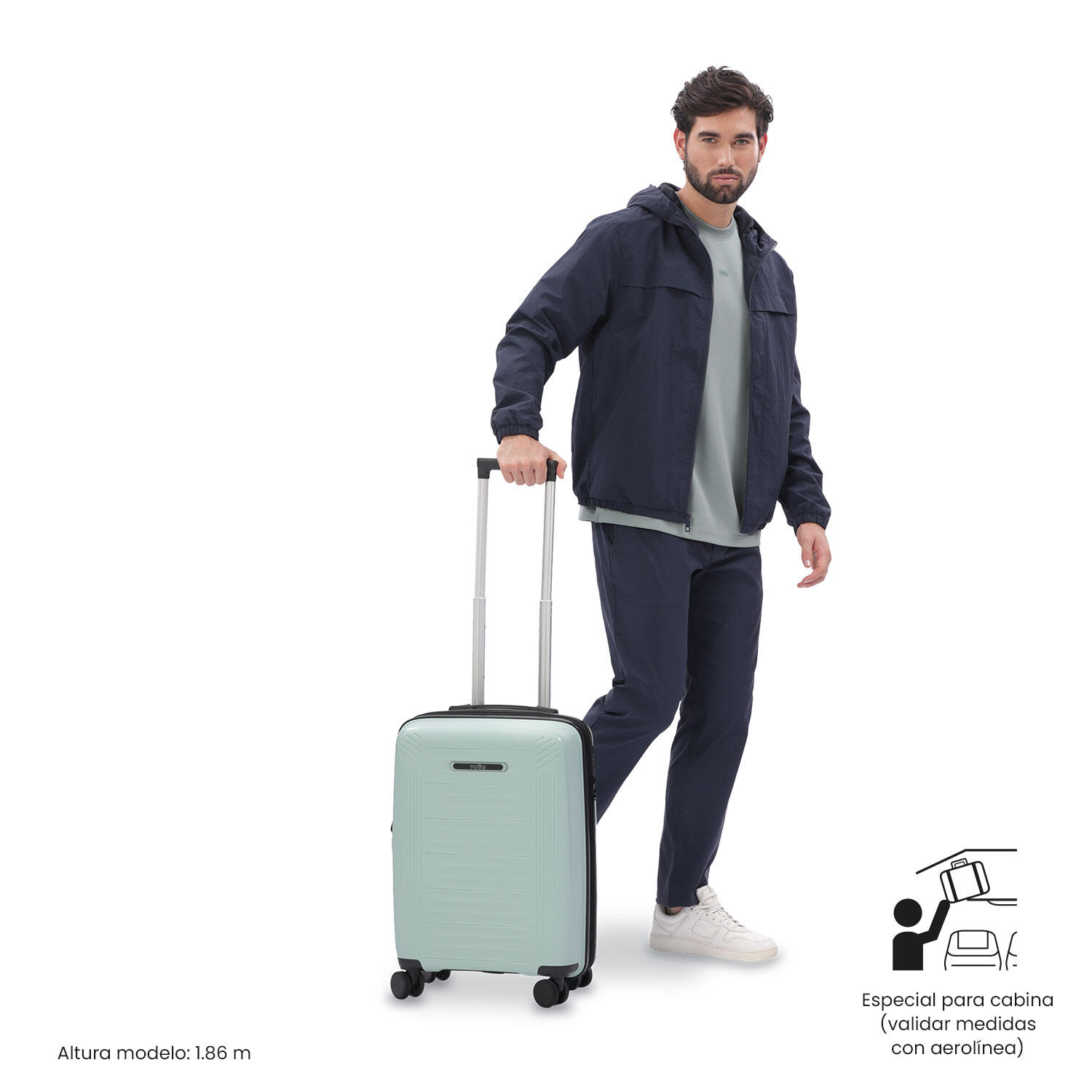 Totto Maleta de cabina Trulli S2 Jet Set Polipropileno 35.5 x 47 x 21.5 cm 2/5