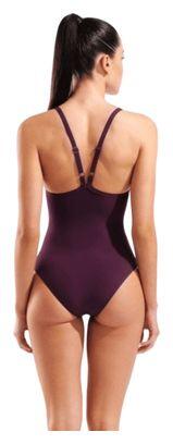 Maillot de Bain Arena Mesh Equals Bordeaux Femme 2/5