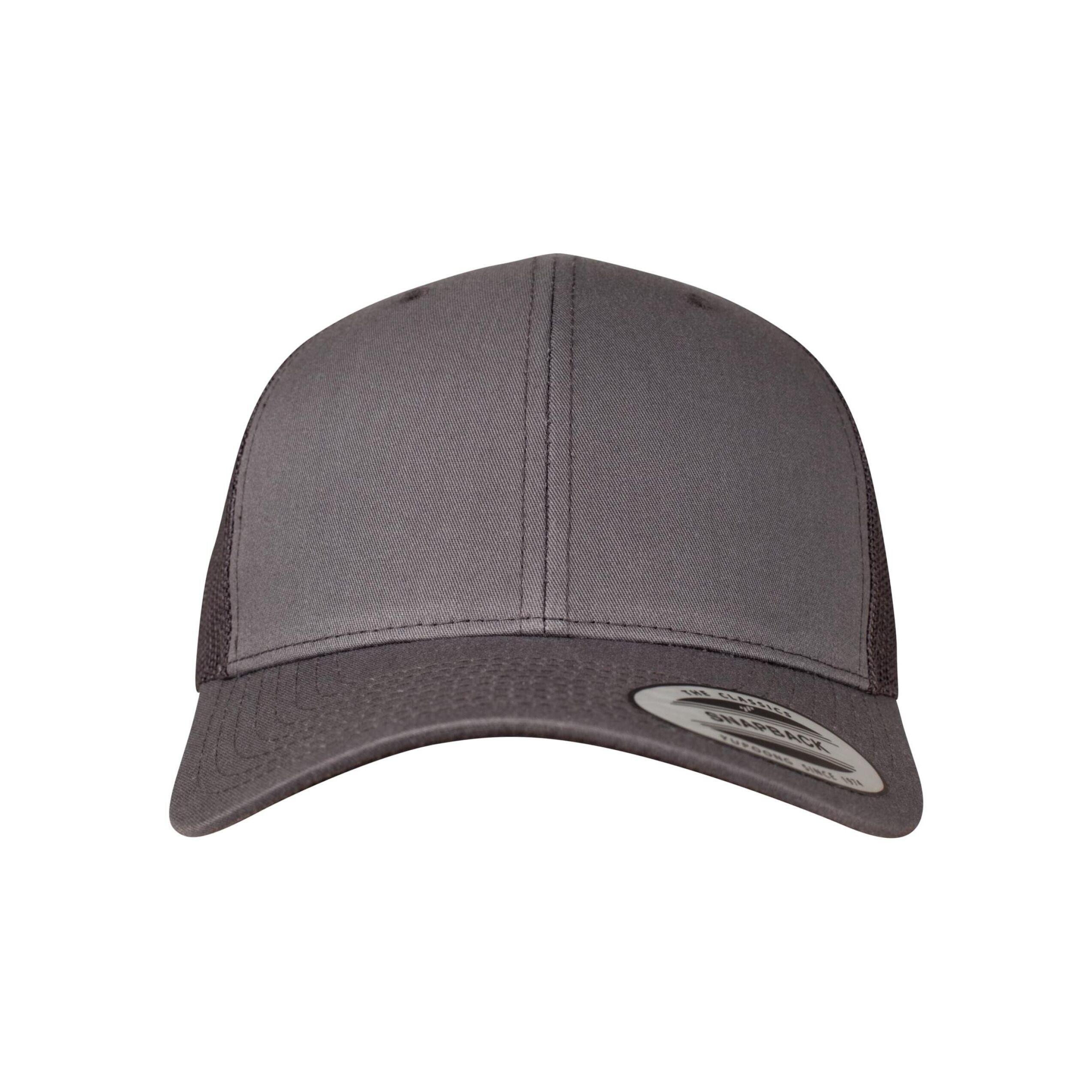 "Retro" Trucker Cap für HerrenDamen Unisex Damen und Herren Dunkelgrau 3/4
