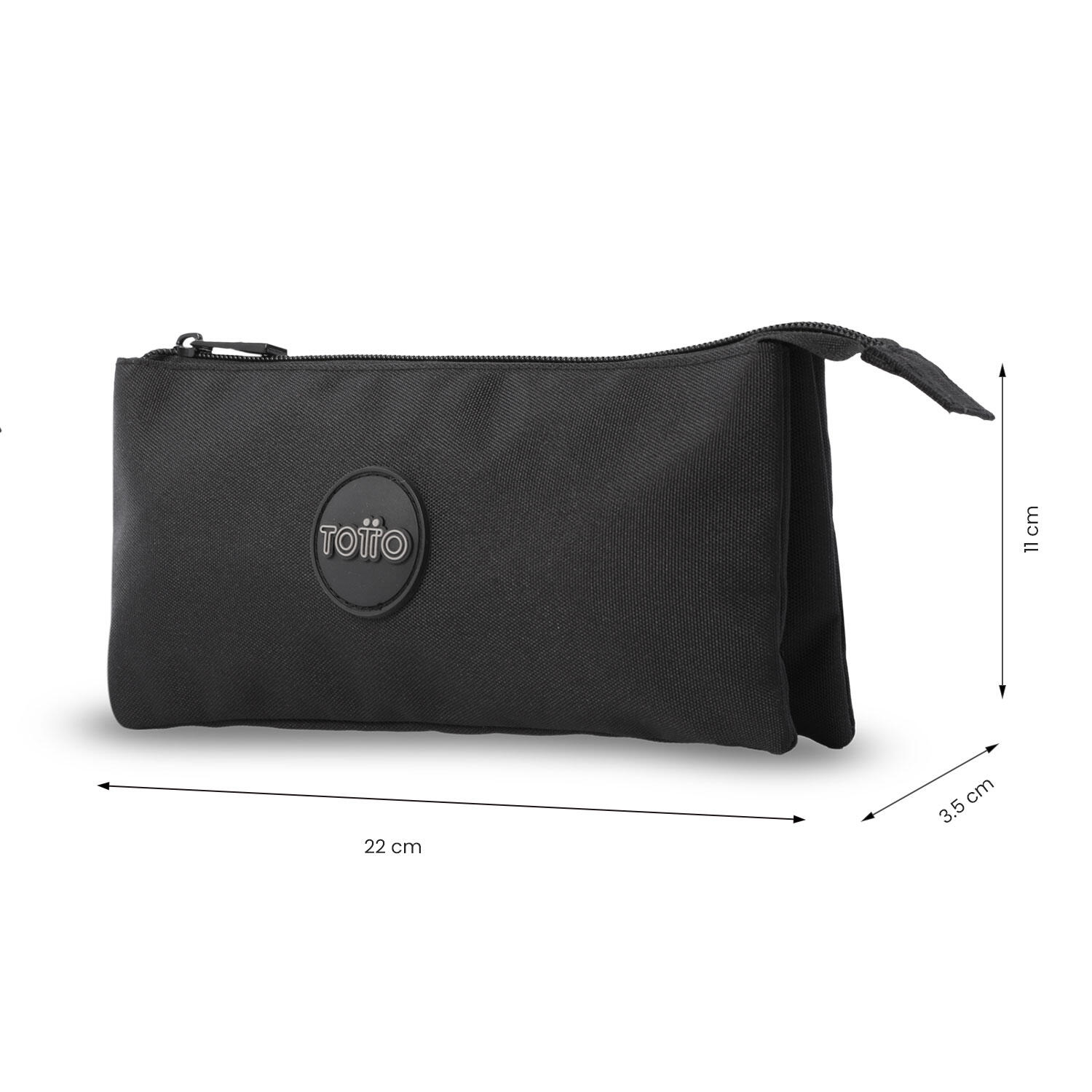 Totto Estuche infantil SKL Negro/Black Poliéster 20 x 12 x 11.5 cm 2/4