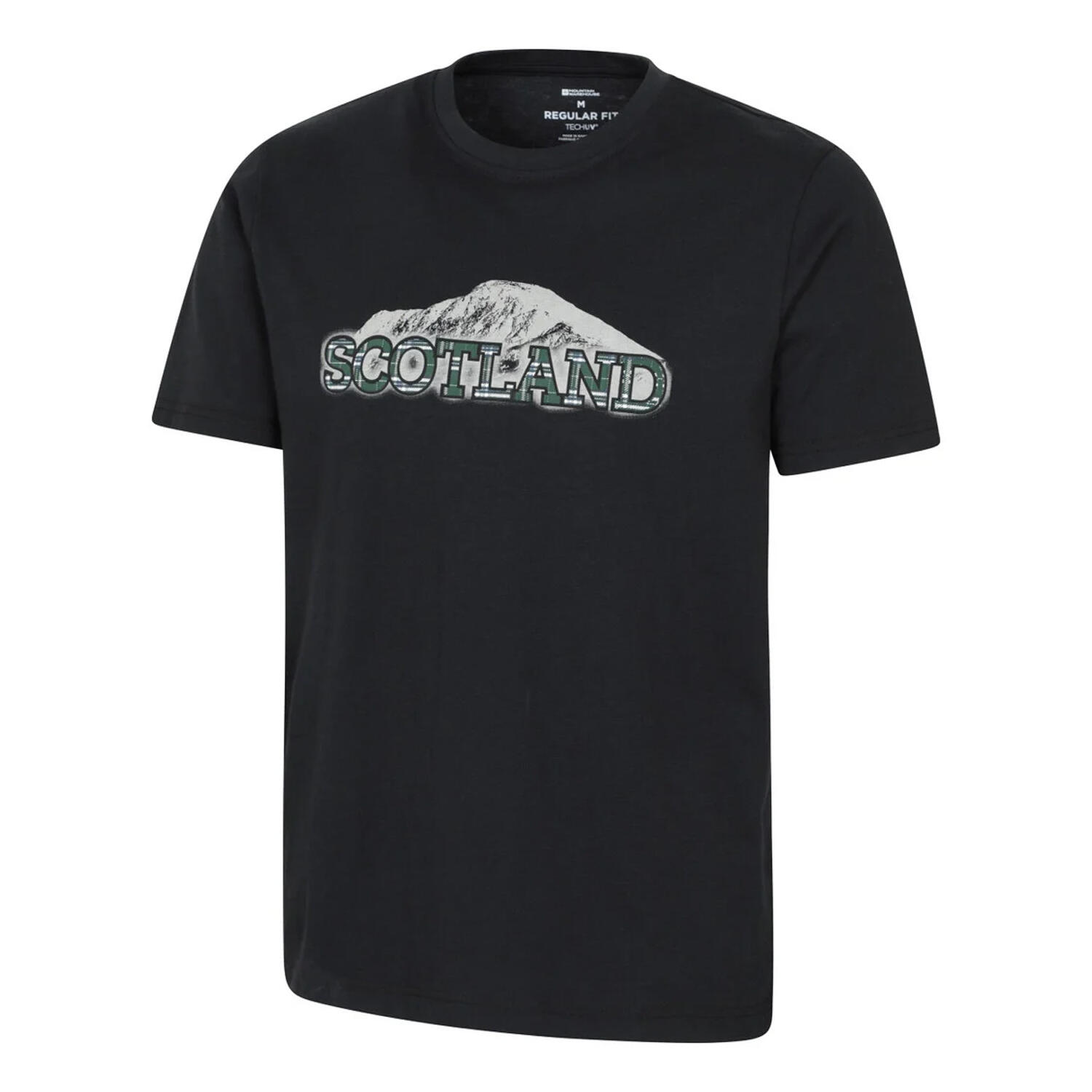 Tshirt Manches Courtes Motif/style Imprimé SCOTLAND Homme (Noir Imprimé) 3/3