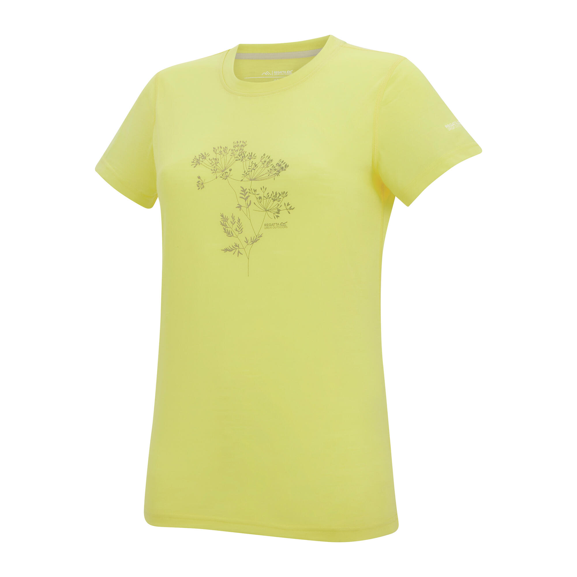 Dames Escade Wild Flowers TShirt (Kanarie Geel) 3/5