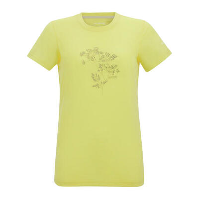 Dames escade wild flowers tshirt (kanarie geel)