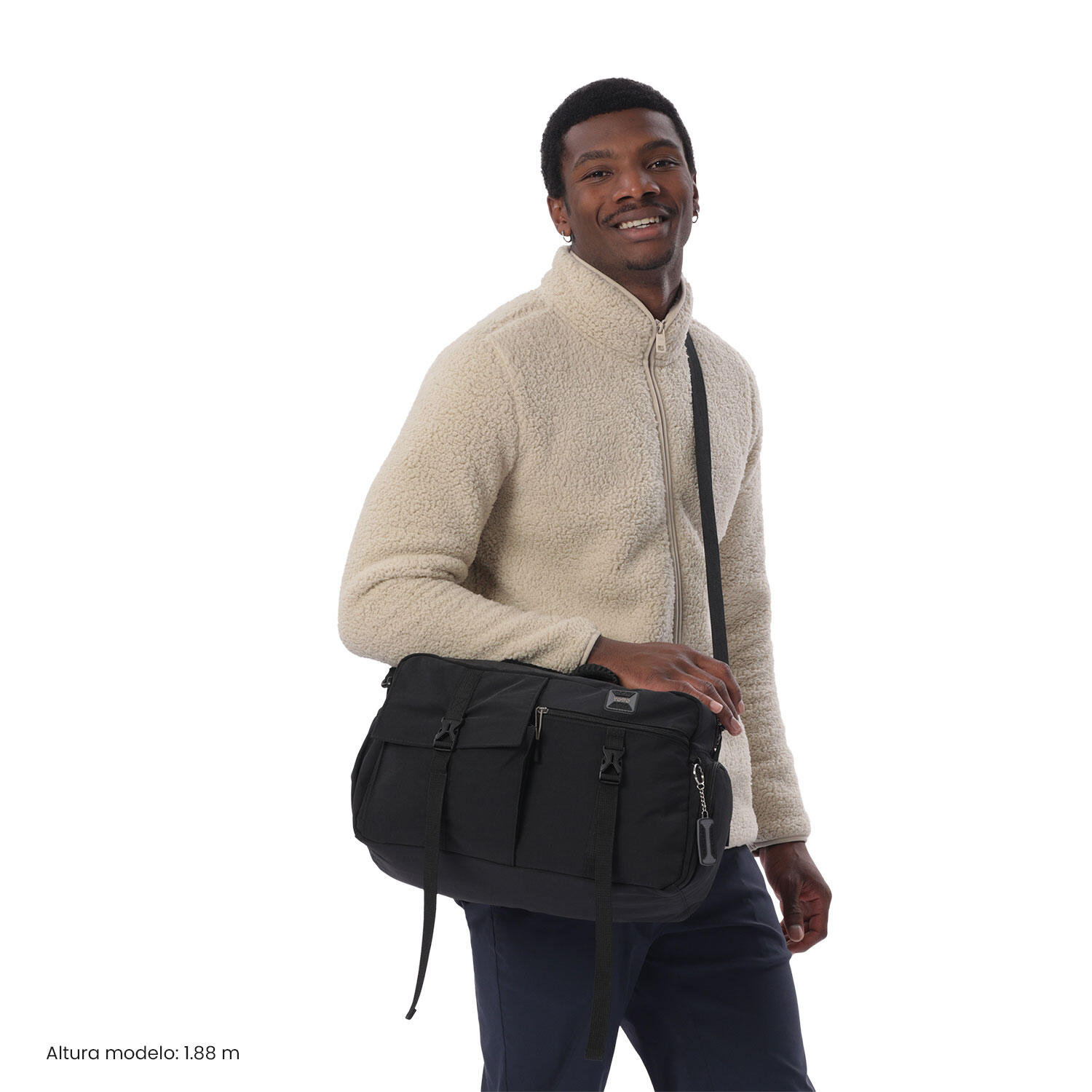 Totto Bolsa deporte Spa Negro/Dune Poliamida 38.5 x 24 x 19.5 cm 2/5