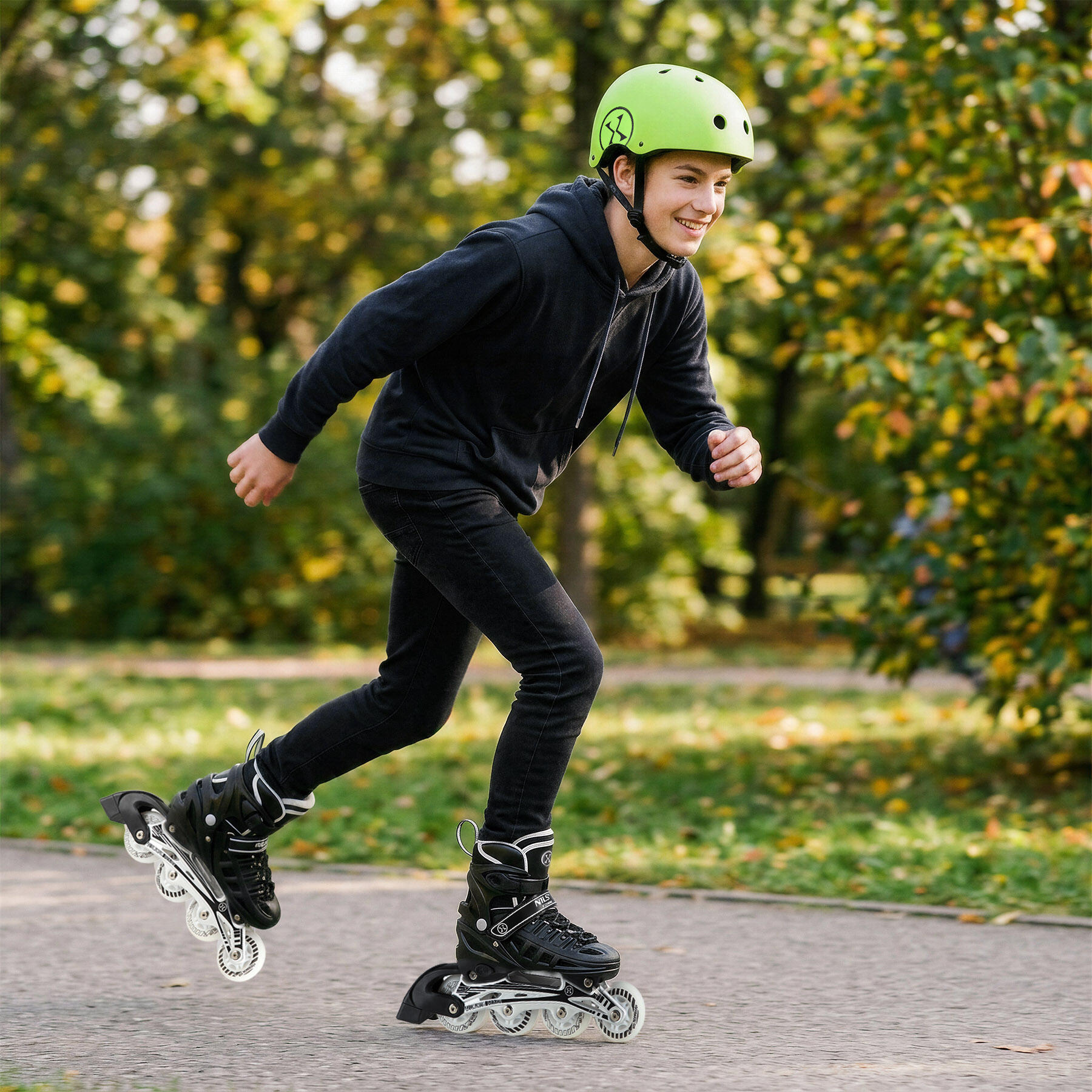 Helm voor rolschaatsen, skateboard en step MTW001-2 Nils Extreme 3/7