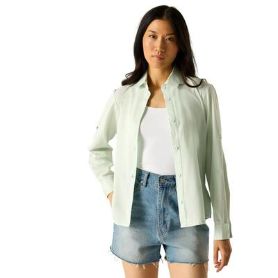 Dames travel light antiinsect shirt met lange mouwen (oceaannevel)