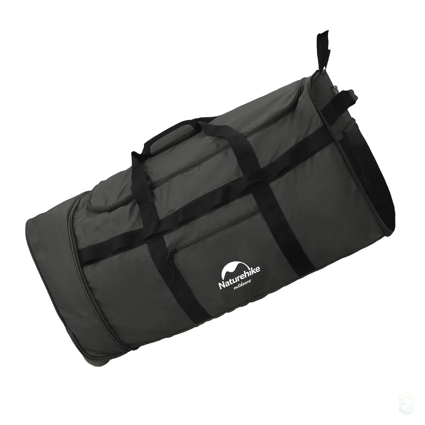Bolso de Viaje plegable negro Naturehike con ruedas para camping 1/5