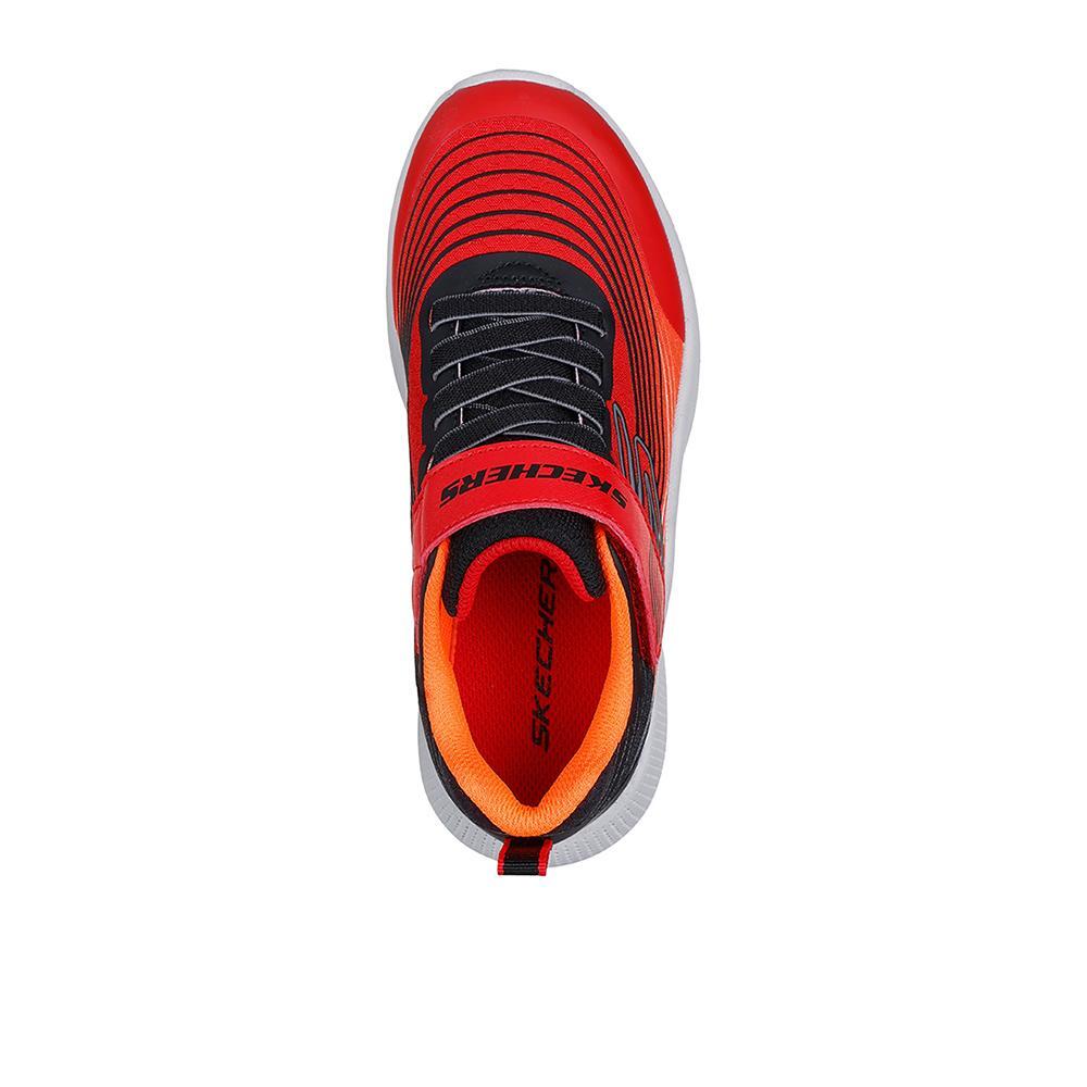Tênis Skechers Menino Microspec Advance Vermelho Preto 3/4