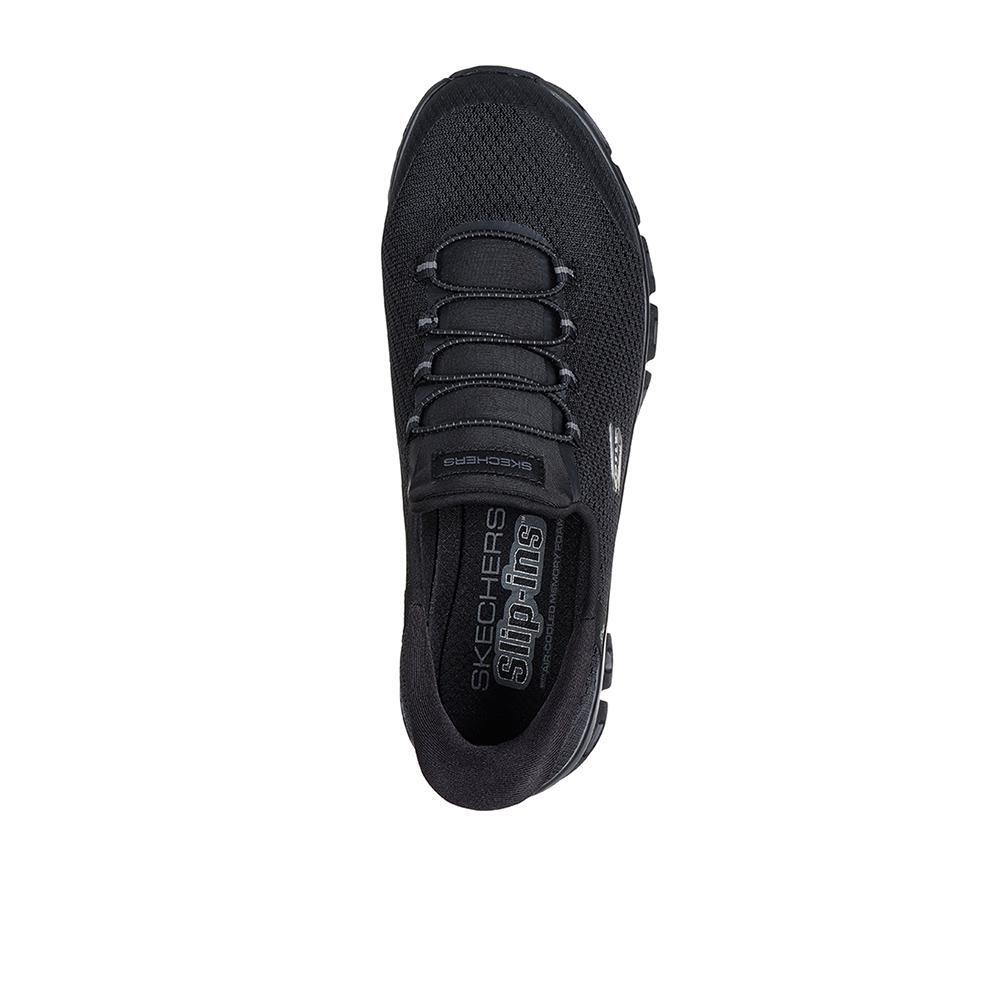Tênis pretos Skechers Skide-Step Pursuit 3/4