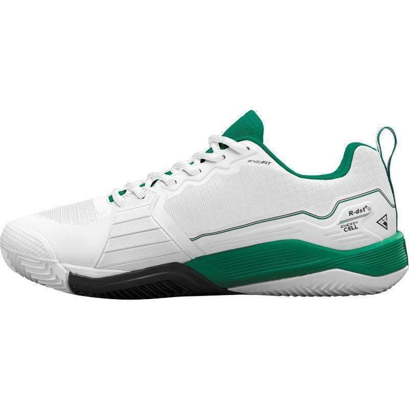 Tênis Wilson Rush Pro 4.5 Clay Branco Verde Preto 5/5