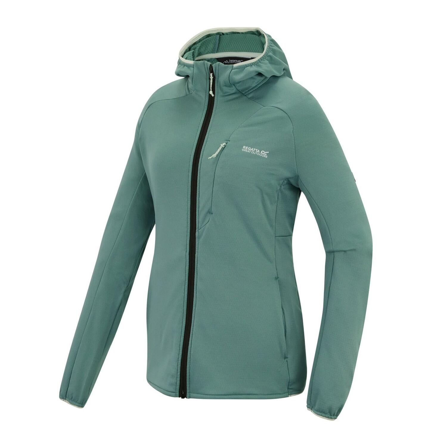 Veste Unie À Capuche Élastiquée KADLEY Femme (Turquoise Pastel) 3/4