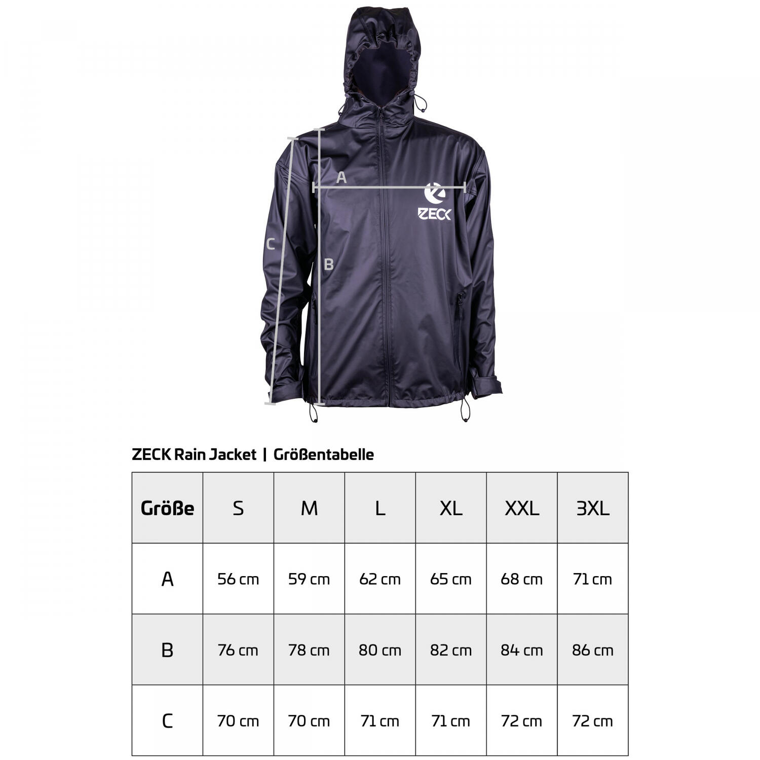 Zeck Rain Jacket Unisex Größe S 2/2
