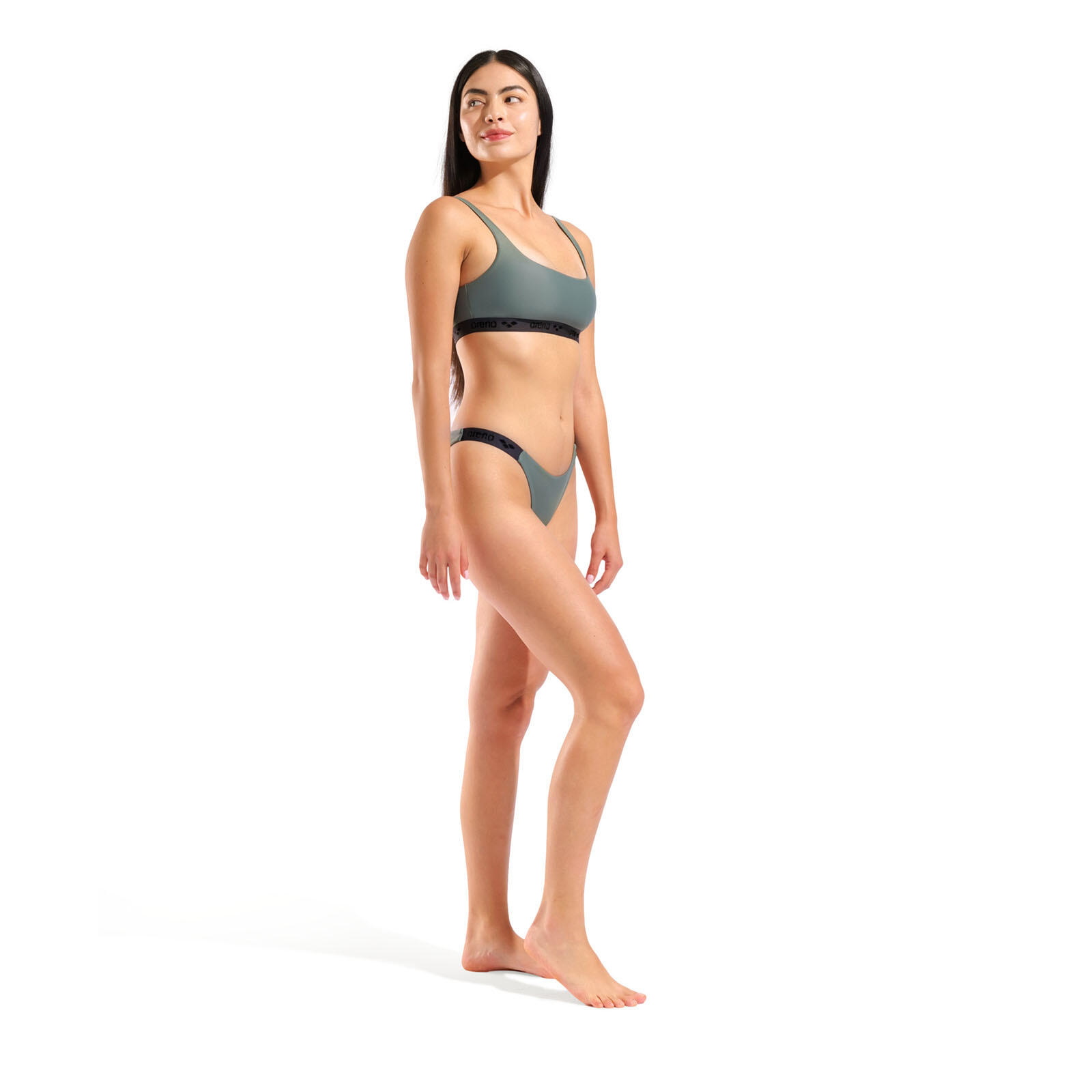 Maillot de bain deux-pièces Femme - Elastic Solid Bikini Bandeau 3/7