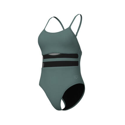 Arena Mesh Equals Badeanzug für Damen, schwarz
