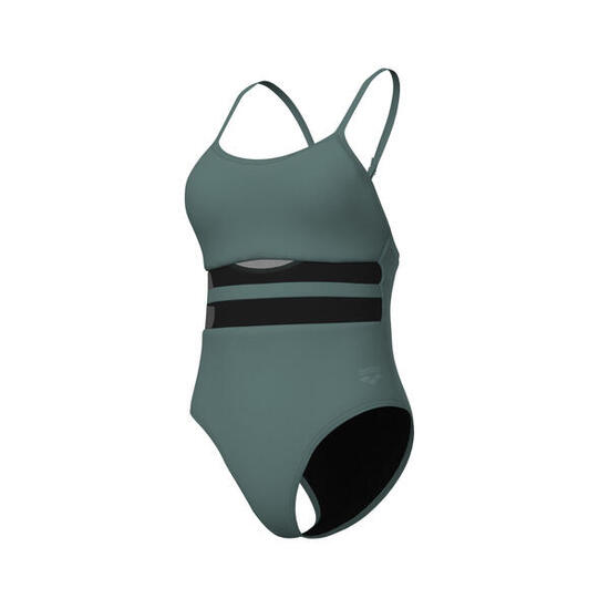 Arena Mesh Equals Badeanzug für Damen, schwarz