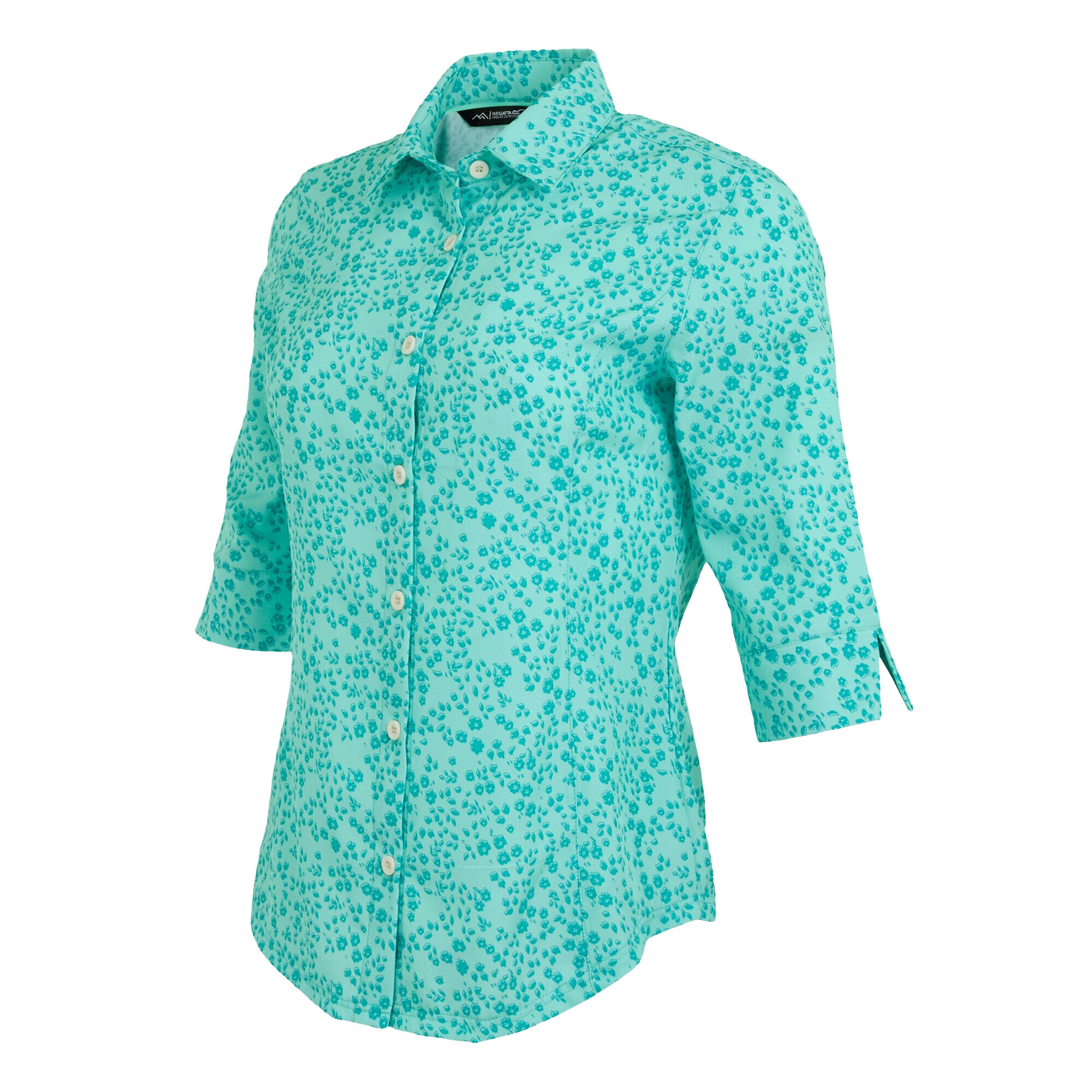Dames Kinnis Meadow Lichtgewicht Shirt (Aruba Blauw) 3/5