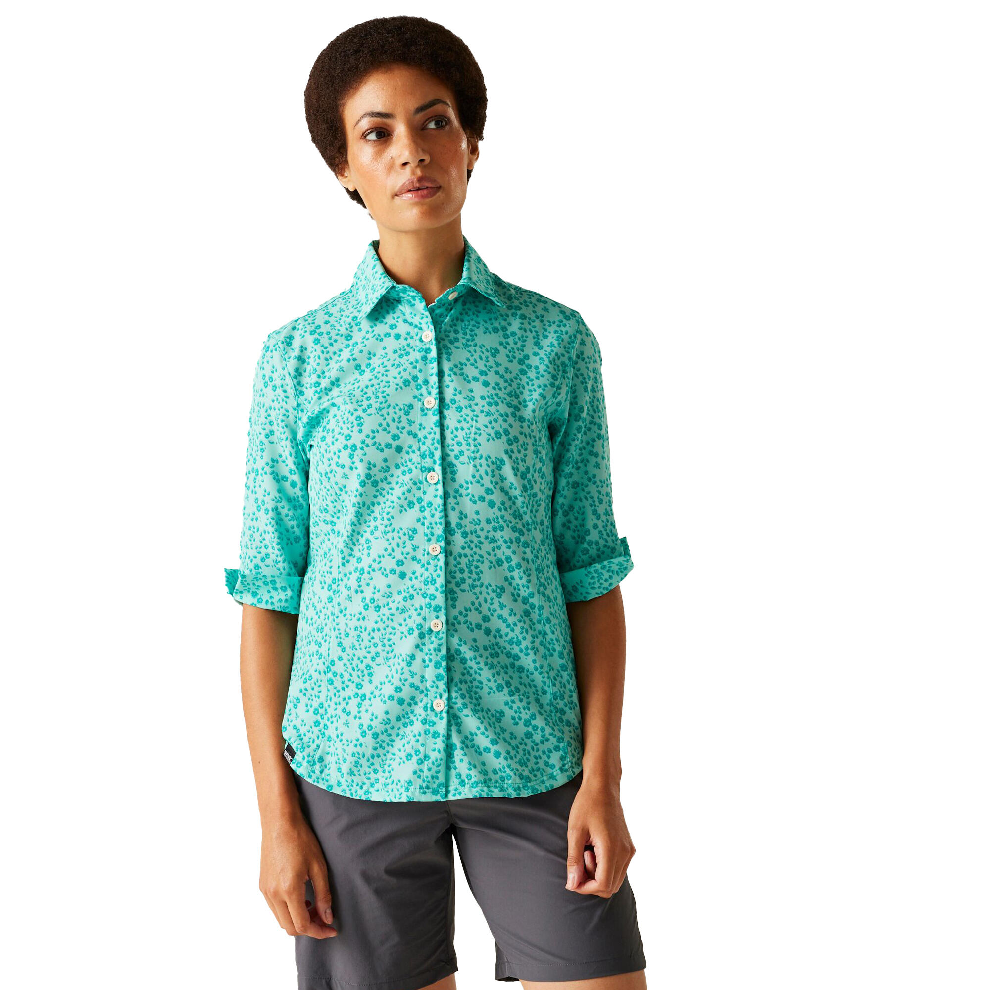 Dames Kinnis Meadow Lichtgewicht Shirt (Aruba Blauw) 4/5