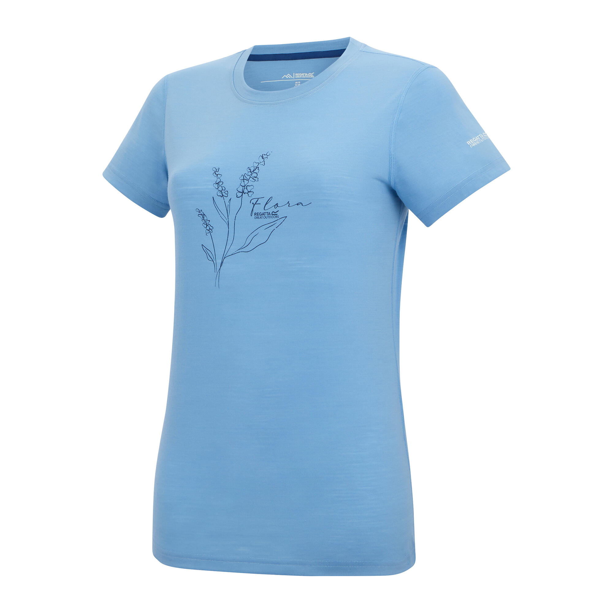 Tshirt Manches Courtes Motif/style Lavande ESCADE Femme (Bleu Délavé Imprimé) 3/5