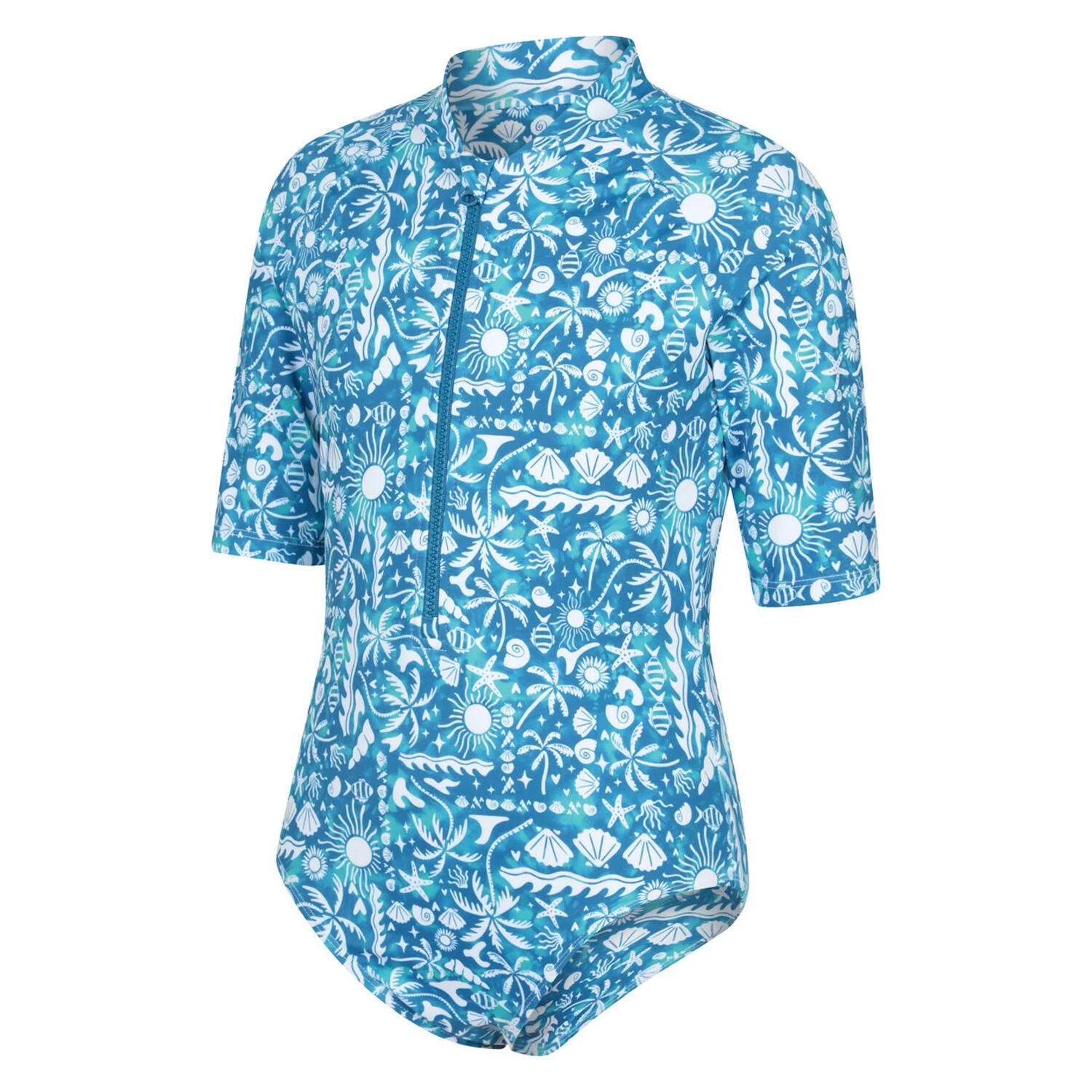 Haut De Bain Antiirritation Motif/style Vie Aquatique MIRA Enfant (Bleu) 3/3