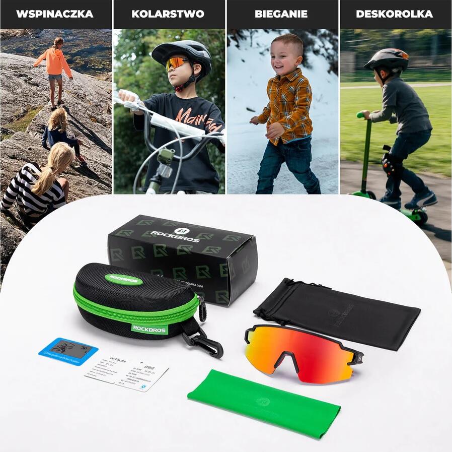 Okulary sportowe dziecięce Rockbros 14110021001 z polaryzacją 3/3