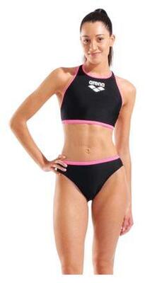 Arena y-line zwempak zwart/roze voor dames