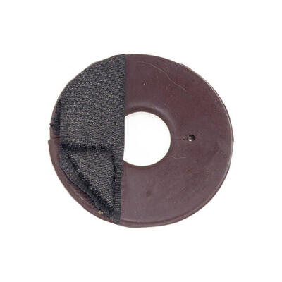 Rosette pony rubberen met band sluiting