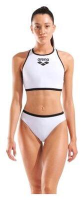 Arena y-line zwempak wit/zwart voor dames