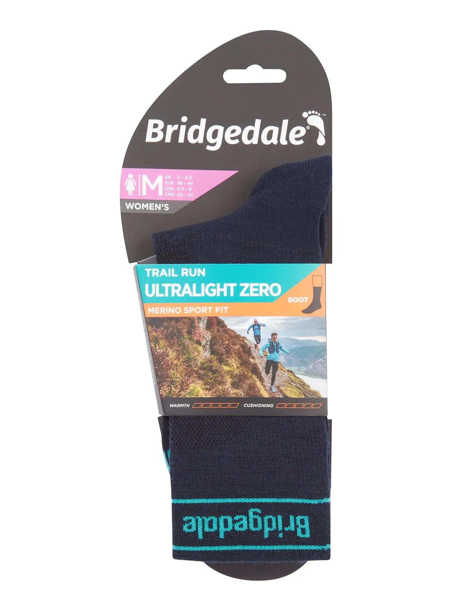 Skarpety biegowe damskie Bridgedale Trail Run Ultralight Zero Merino Sport Boot 2/5