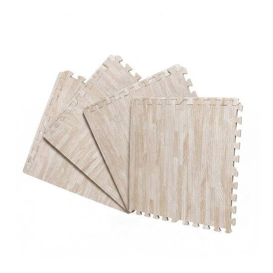 X-star 4pc foam mat 60x60cm-beige wood