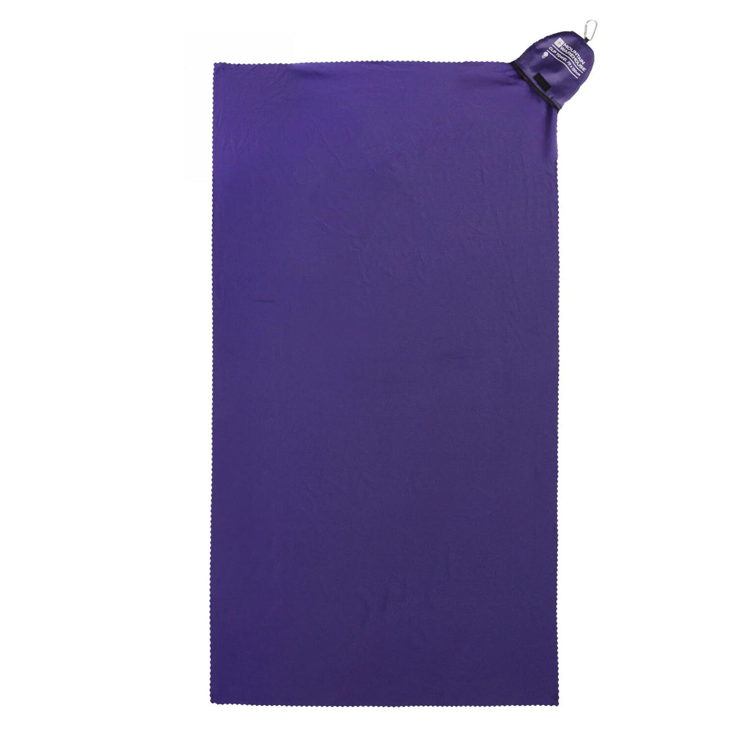 Handtuch, Unifarben, Clip, Reise Damen und Herren Violett 2/4