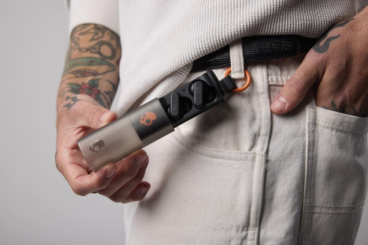 Dime Evo True Wireless-Ohrhörer, Schwarz/Orange 4/6