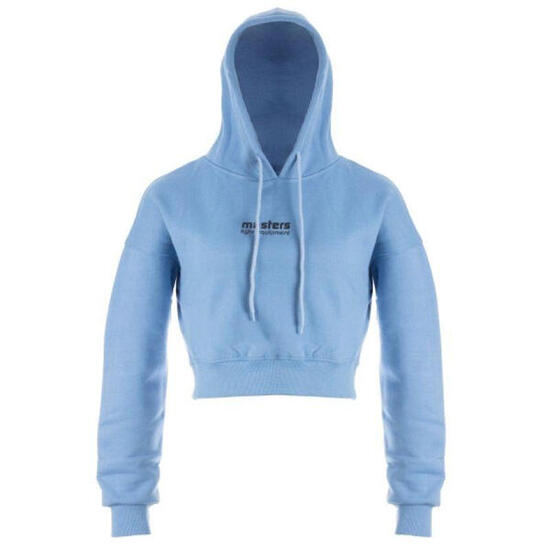 Sweat Court À Capuche Femme (Bleu)