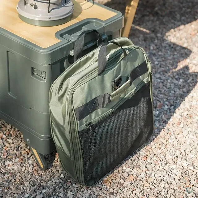 Bolso de Viaje plegable verde Naturehike con ruedas para camping 3/4