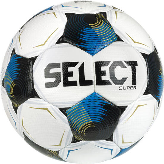 Wedstrijdbal - Voetbal - Super V26 - Handgestikt - Wit/Blauw