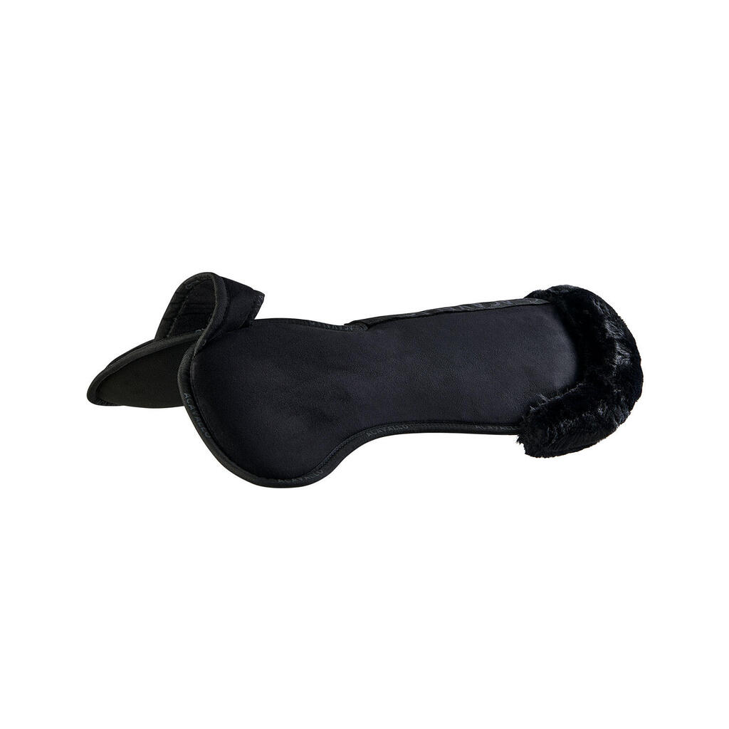 Feather compensator suede pocket rear lift