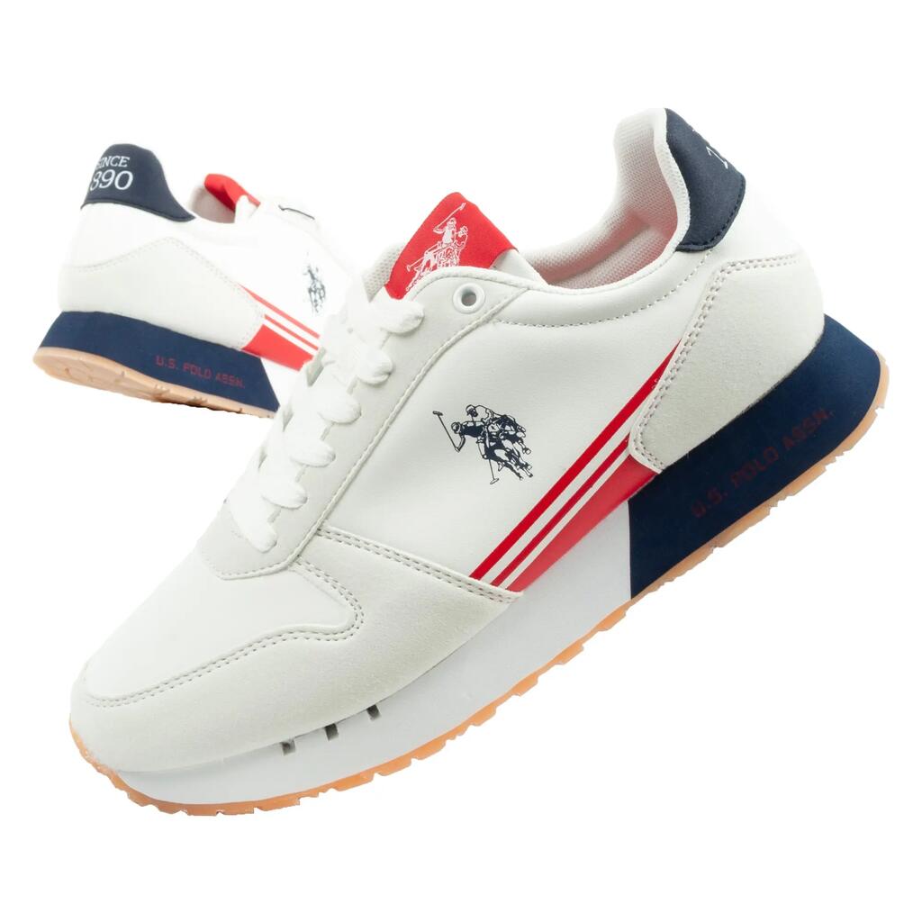 WHITE / BLUE / RED