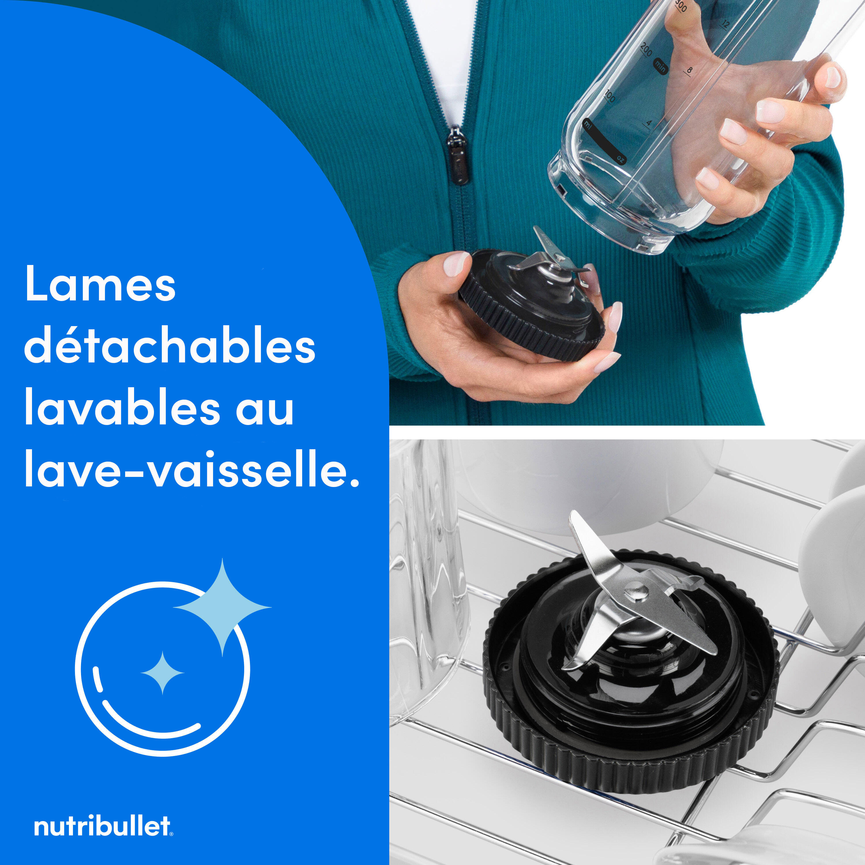 Batidora de Vaso NUTRIBULLET NBP013GM Enchufe EU 5/7