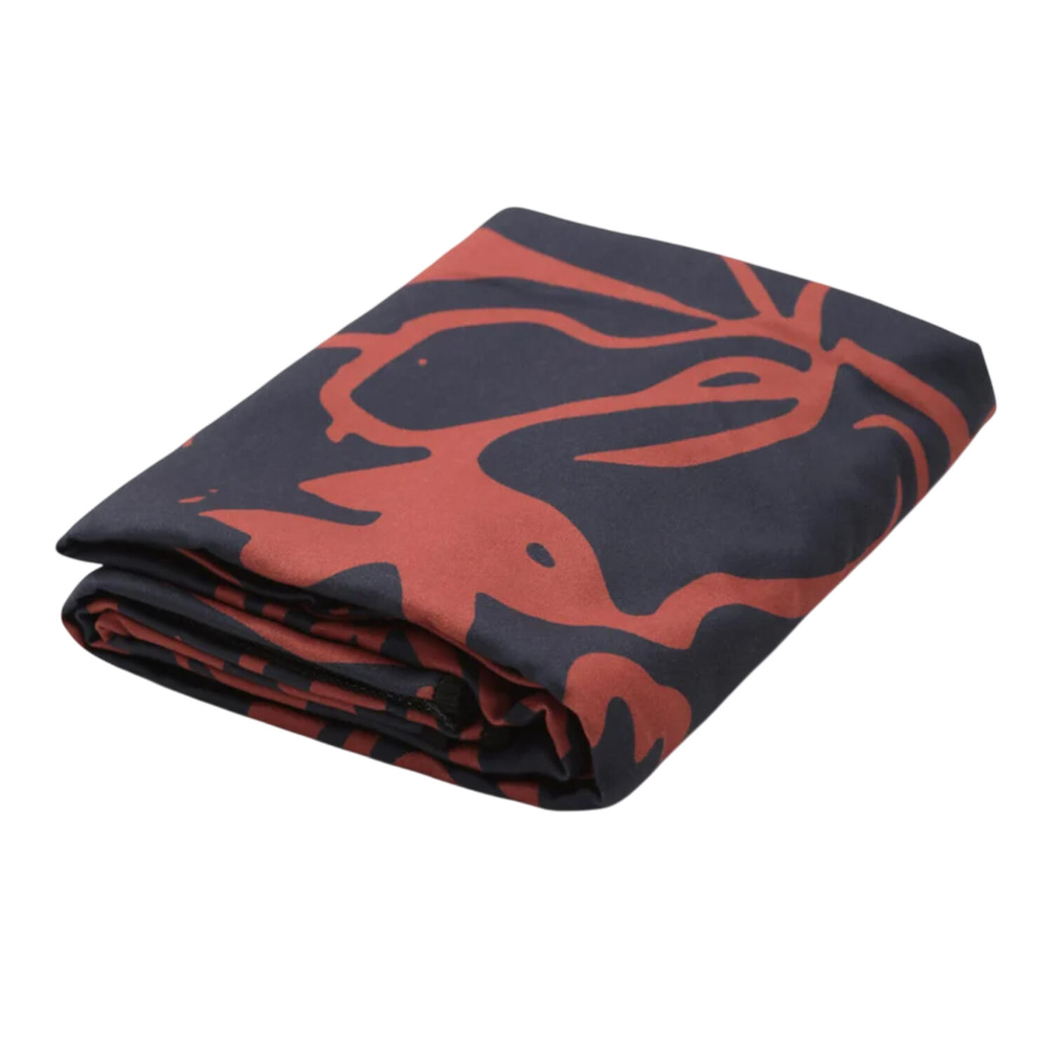 Floreale Da Viaggio Microfibra Asciugamano Animal Arancio Nero 2/3